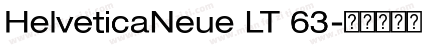 HelveticaNeue LT 63字体转换